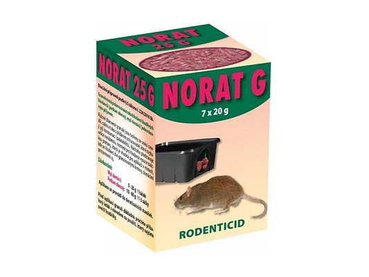 Granule proti myším, krysám a potkanům AGROBIO Norat G 140g
