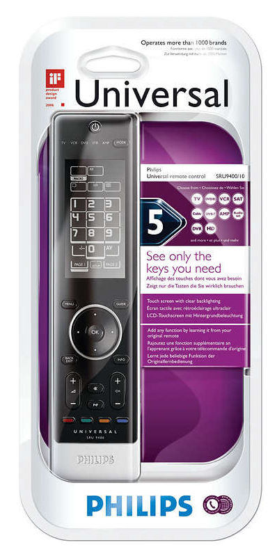 Philips SRU9400 universal remote control