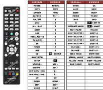 Marantz RC042SR náhradní dálkový ovladač jiného vzhledu