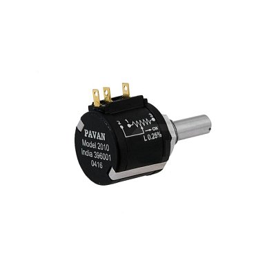 Potenciometr víceotáčkový, horizontální, 500R, lineární, mono