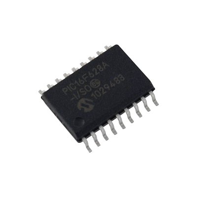 Mikrokontrolér PIC, paměť: 2kB, SRAM: 224B, EEPROM: 128B, SMD