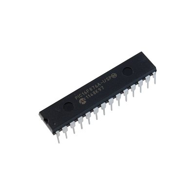 Mikrokontrolér PIC, paměť: 14kB, SRAM: 368B, EEPROM: 256B, THT