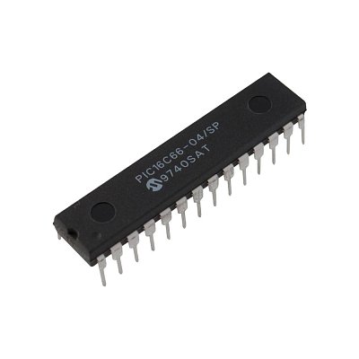 Mikrokontrolér PIC, paměť: 8kB, SRAM: 368B, THT