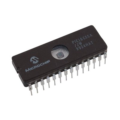 Mikrokontrolér PIC, paměť: 512B, SRAM: 24B, THT