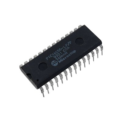 Mikrokontrolér PIC, paměť: 512B, SRAM: 24B, THT