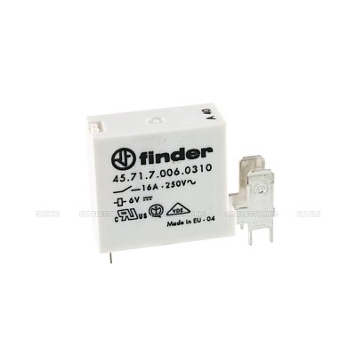 Elektromagnetické relé s DC cívkou 6V/16A