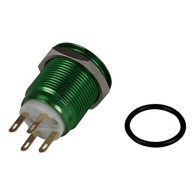 Antivandal spínač, nepodsvětlený, 2póly, OFF-(ON)/ON-(OFF), 5A/250V