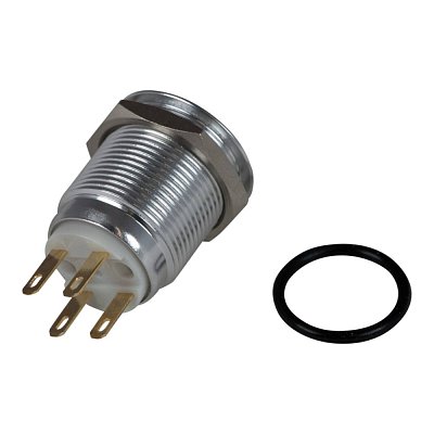 Antivandal spínač, nepodsvětlený, 2póly, OFF-(ON)/ON-(OFF), 5A/250V