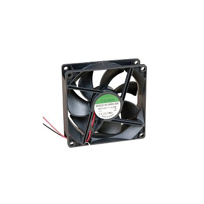 12V/165mA; 2W; 92x92x25mm; 3000 RPM; 34dB; kuličkové