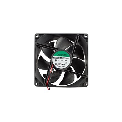 12V/105mA; 1,3W; 92x92x25mm; 2400 RPM; 28dB; kuličkové