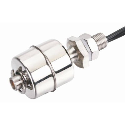 Hladinový spínač 50W/0,5A, délka čidla 45mm, průměr plováku 28mm, nerez