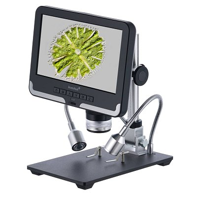 Digitální mikroskop, 7'' LCD, foto 12MPx, zvětšení: 200x digitální 50x optické, dálkové ovládání