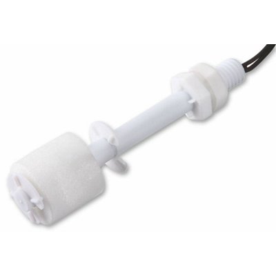 Hladinový spínač 50W/0,5A, délka čidla 75mm, průměr plováku 25mm, polypropylen