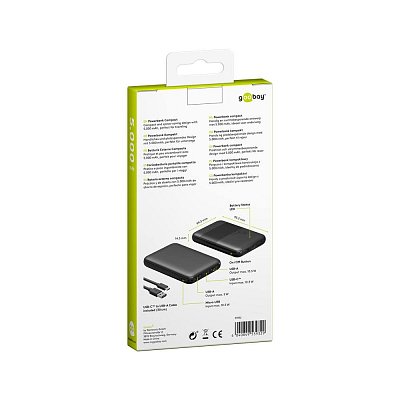 Powerbanka 5000mAh, LED displej
