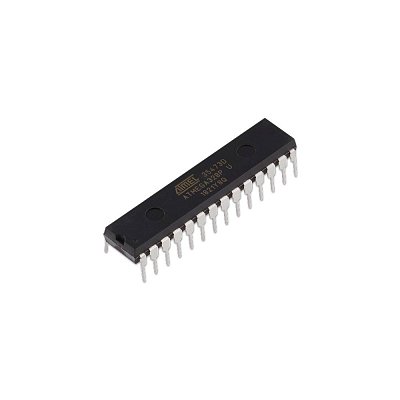 Mikrokontrolér AVR, EEPROM: 1kB, SRAM: 2kB, flash: 32kB, THT