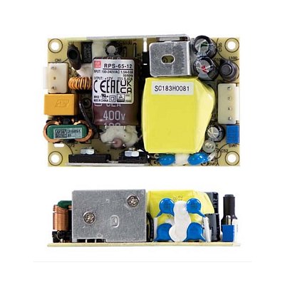 Spínaný zdroj pro vestavbu otevřený 65W, 24V/2,5A