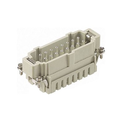 Konektor HDC; kontaktní vložka; vidlice; DE; PIN: 16; 16+PE; 16A