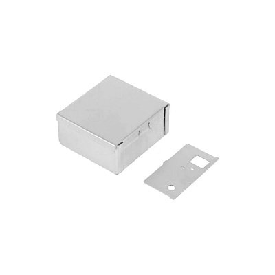 Ocelová stíněná krabička s přihrádkami 50x54x26mm