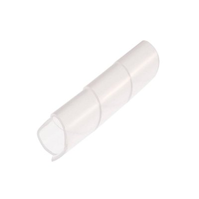 Vinutá bužírka 10mm, PE, bílá