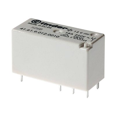 Elektromagnetické relé s DC cívkou 12V/16A