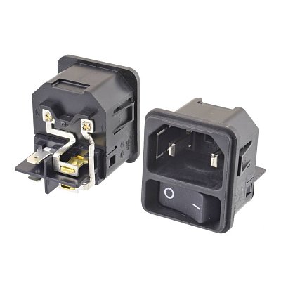 Konektor IEC C18, vidlice 2pól s vypínačem