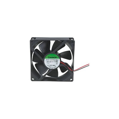 24V/87mA; 2,1W; 92x92x25mm; 3000 RPM; 34dB; kuličkové