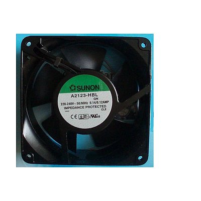 230V/140mA; 23W; 120x120x38mm; 2700 RPM; 45dB; kuličkové