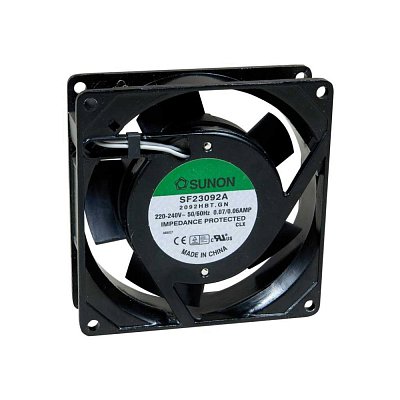 230V/70mA; 13W; 92x92x25mm; 2350 RPM; 37dB; kuličkové