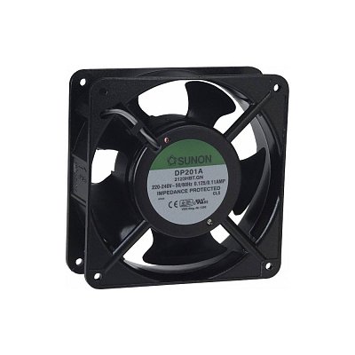 230V/125mA; 20W; 120x120x38mm; 2550 RPM; 43dB; kluzné