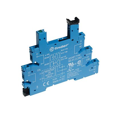 Patice se šroubovými svorkami k upevnění na DIN-lištu pro relé RELEF3451-05