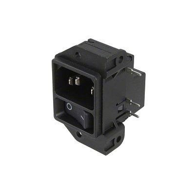 Konektor IEC C14, vidlice s vypínačem 