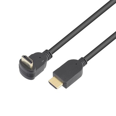 Propojovací kabel HDMI A 1.4 (M) - HDMI A 1.4 (M) úhlový 90°, 3m