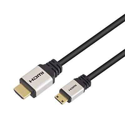 Propojovací kabel  HDMI A 1.4 (M) - Mini HDMI C 1.4 (M), 2m