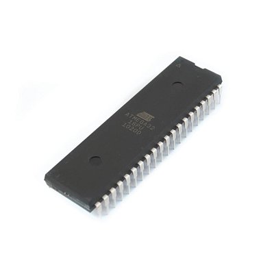 Mikrokontrolér AVR, EEPROM: 1kB, SRAM: 2kB, flash: 32kB, THT
