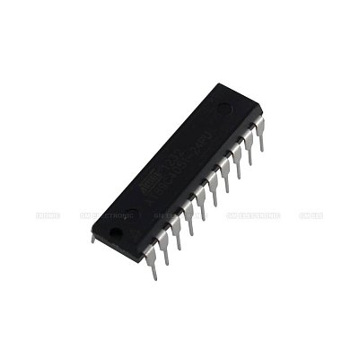 Mikrokontrolér 8051, flash: 4kB, SRAM: 128B, rozhraní: UART, THT