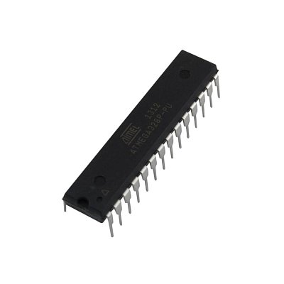 Mikrokontrolér AVR, EEPROM: 1kB, SRAM: 2kB, flash: 32kB, THT