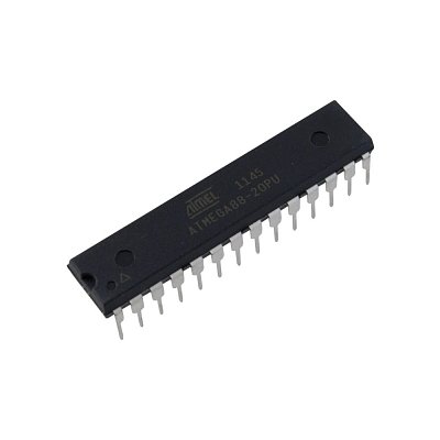 Mikrokontrolér AVR, EEPROM: 512B, SRAM: 1kB, flash: 8kB, THT