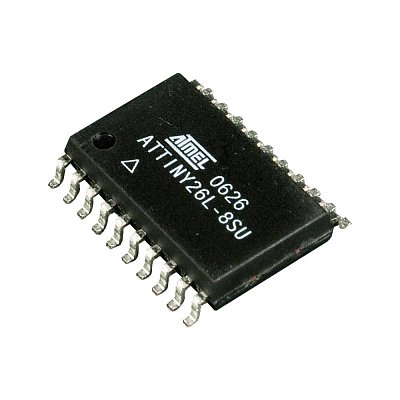 Mikrokontrolér AVR, EEPROM: 128B, SRAM: 128B, flash: 2kB, SMD
