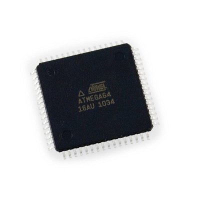 Mikrokontrolér AVR, EEPROM: 2kB, SRAM: 4kB, flash: 64kB, SMD