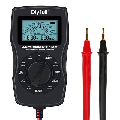 Univerzální tester baterií pro téměř všechny druhy akumulátorů