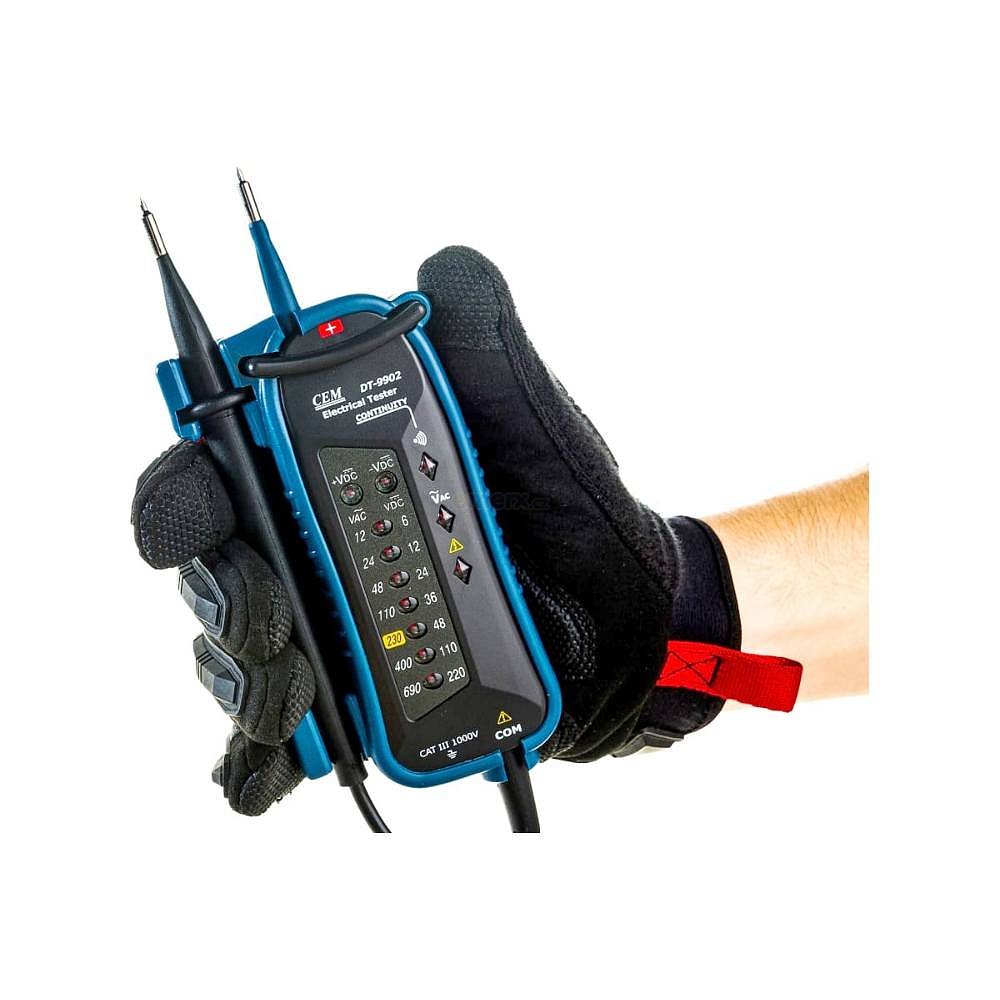 Automatická zkoušečka napětí, max 220V DC, 690V AC