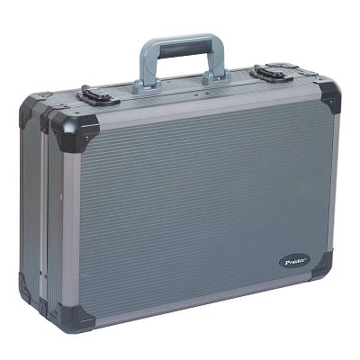 Hliníkový kufr na nářadí 466x300x138mm, 2 pořadače, 4,62kg