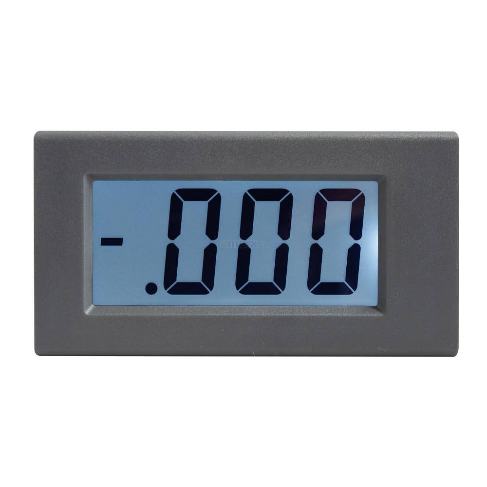 Digitální panelový voltmetr 0-1,999V, 80 x 42,5mm, výřez 75 x 40mm