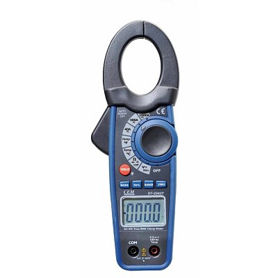 Klešťový multimetr, max 600V/1000A AC/DC, 40MOhm, 100uF