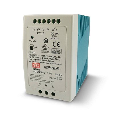 Spínaný zdroj na DIN lištu 90W, 12V/7,5A DC