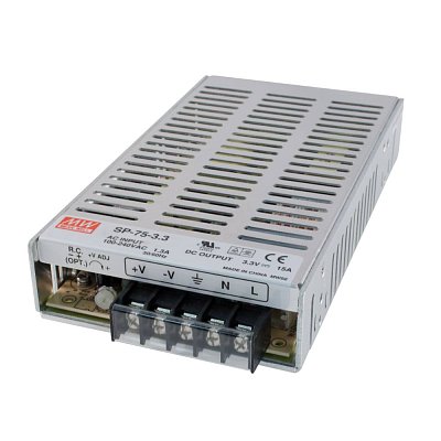 Spínaný zdroj pro vestavbu krytý 49,5W, 3,3V/15A DC