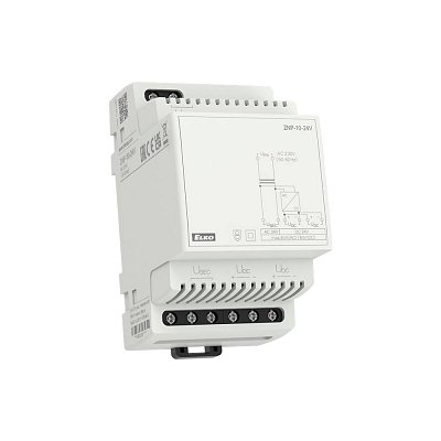 Napájecí zdroj na DIN lištu 10VA, 2 výstupy, 24V/0,4A DC nestabilizovaný, 24V/0,4A AC