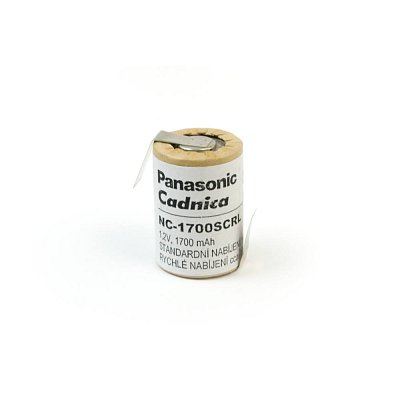 Nikl-kadmiový akumulátor s páskovými vývody 1,2 V, 1700 mAh, 4/5subC