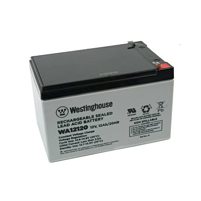 Olověný akumulátor 12V, 12Ah, 2x faston 6,3mm, 95x98x151 mm