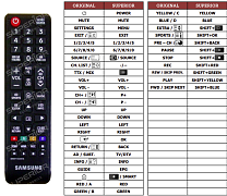 Samsung 65KU6500 náhradní dálkový ovladač jiného vzhledu